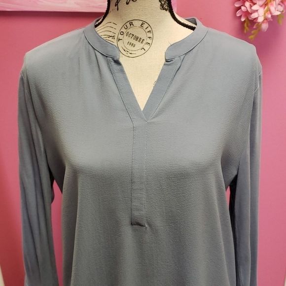 NWOT 💟 Tom Tailor Blue Blouse Top - Picture 5 of 13